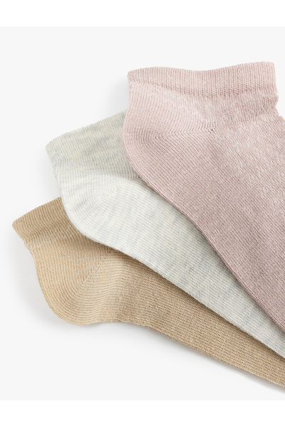 Koton 3'lü Basic Patik Çorap Seti