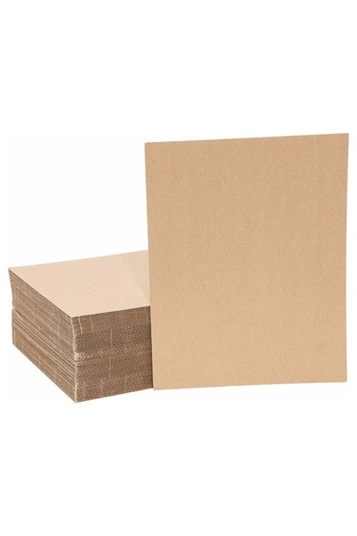 BOXPLANT 50x70 Cm Ince (3MM) Oluklu Mukavva Karton 50 Adet
