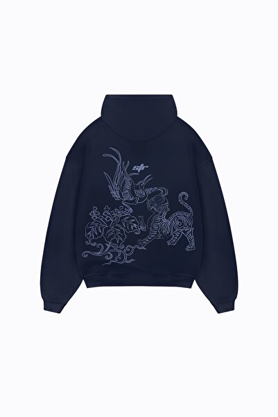 StrayDogs NAKKASH Lacivert Superoversized Hoodie