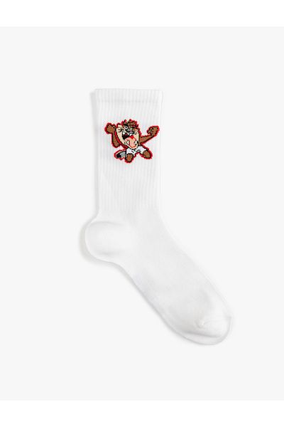 Koton Cotton Blended Socket Licensed Tasmanian Devil Socks