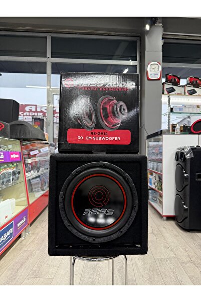 Reiss Audio Rs-GH12 Çift Bobin Kare Mini Kabinli 1400Wat 350W Rms 30 Cm Subwoofer Bas