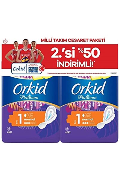 Orkid Platinum 4'lü Normal 24'lü X 2 Adet