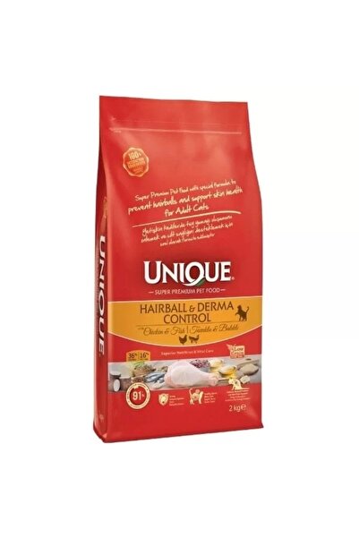 Unique Deri Ve Tüy Sağlığı Için Tavuklu Ve Balıklı Yetişkin Kedi Maması 2 Kg