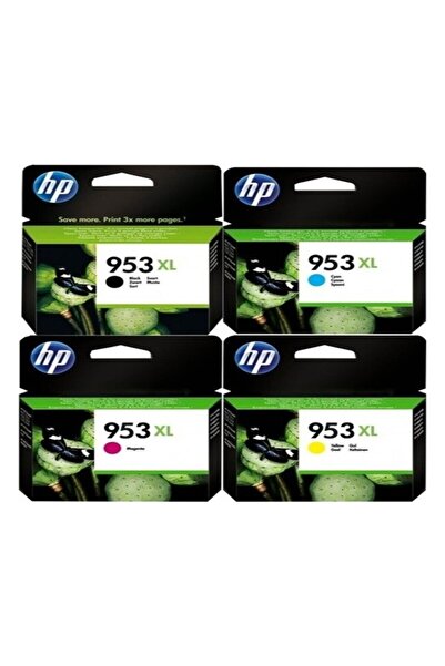 HP 953Xlrekli Dörtlü Kartuş Seti L0S70Ae F6U16Ae F6U