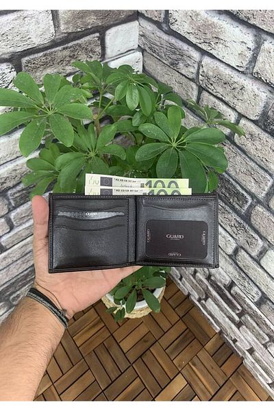 GUARD Brown Genuine Leather Double Pisot Horizontal Model Men's Wallet - Grd 250207 Wt1027