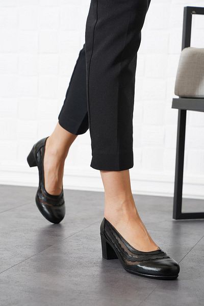 Moda Pie Pantofi cu pană Sepera Stripe Tulle pentru damă, cu dungi negre