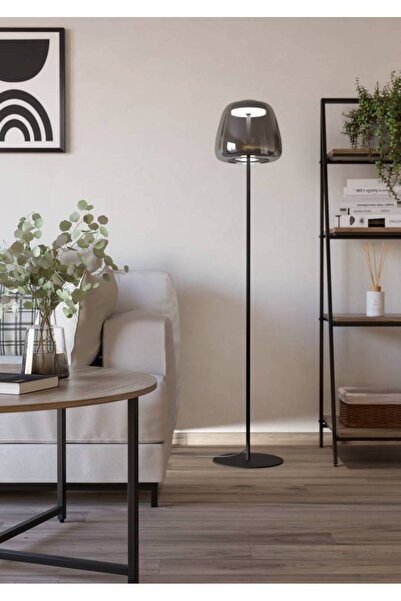 Genel Markalar 901196 "ALFERO-Z" 139,5 Cm Yüksekliğinde Çelik Köşe Lambası Lambader RGB