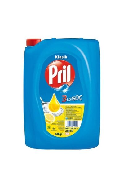 Pril Elde Bulaşık Deterjanı Üç Etkili Güç Limon 4 kg