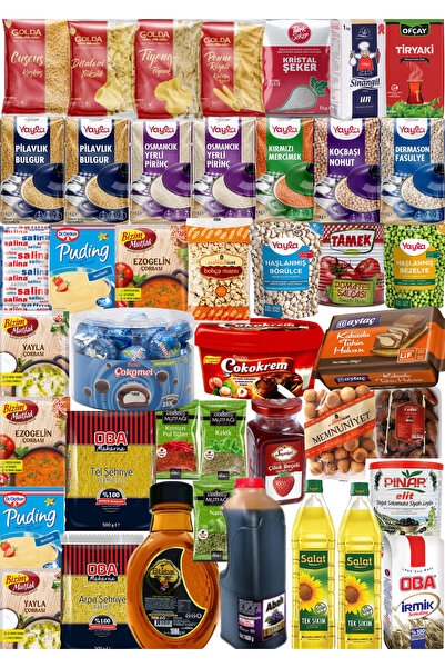 Yayla Mega kumanya erzak kolisi 42 parça ürün