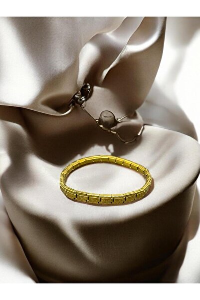 alyacs Thin Nomi Italian Charm Steel Silver and Gold Bracelet