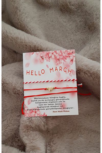 HemaSTR Heart Patterned Lucky Bracelet - Triple Martenchia Rope Bracelet