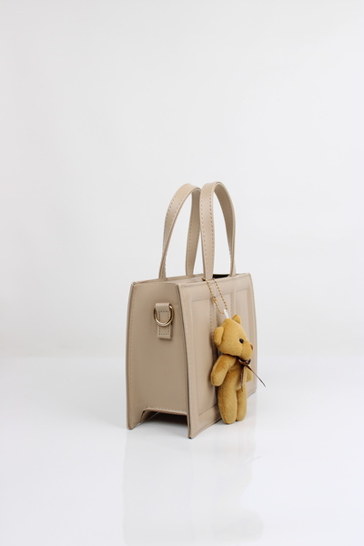 mossi Γυναικεία τσάντα χειρός/ώμου από τεχνητό δέρμα με βελούδινο κέντημα - Διατίθεται ρυθμιζόμενο λουράκι