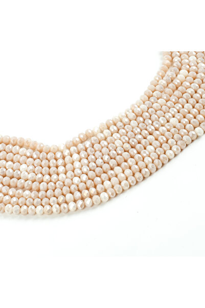 yfhobi 1 Dizi (67-70 Adet) - 8 mm Yassı Kristal Cam Boncuk Dizisi Mat Janjanl...