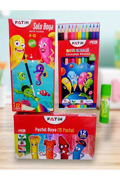 Fatih Dry Paint Water Color Pastel Paint Lou for Stick Super Glue Gift