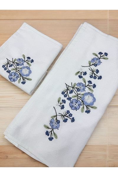 TUTUYA TEXTIL 3D Κεντημένο ΚΡΕΜΑ Χρώμα Πετσέτα Δώρο Πετσέτας με Μητέρα και Κορίτσι Σετ Πετσέτας Μάρκα Μάρκα