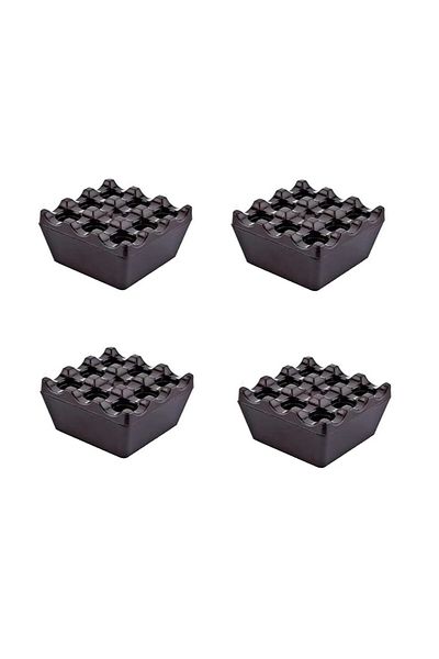 kitchenboost αθραυστικό σκληρό πλαστικό τασάκι - 4 τετράγωνο πλέγμα τασάκι