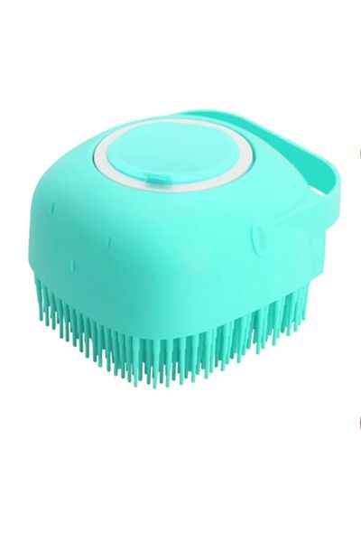 usin 2 Pcs Soft Silicone Shower Bath Loofah - Silicone Exfoliating Shower Massage Brush with Shampoo Soap Bowl