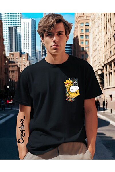 oneagılyazı Ανδρικό μπλουζάκι με στάμπα Simpson