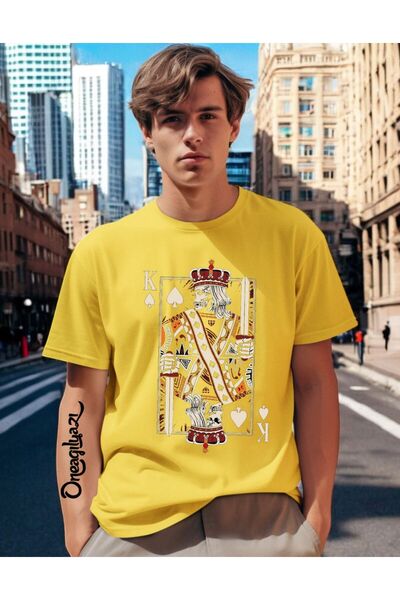 oneagılyazı Alley Printed Men's Oversize T-Shirt