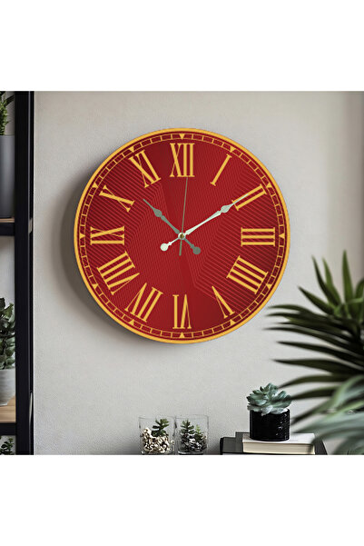 M&H Quality Ceas de perete imprimat UV cu cifre romane Mecanism silențios Aca...