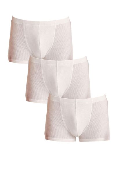 Kom Ανδρικό Modal Lycra Jacquard με σχέδιο Λευκό 3L Boxer