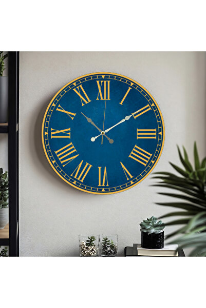 M&H Quality Roma Rakam UV Baskılı Duvar Saati sessiz Akar mekanizma