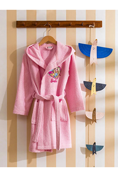 LC Waikiki LCW HOME Pembe Nakışlı Kız Çocuk Bornoz