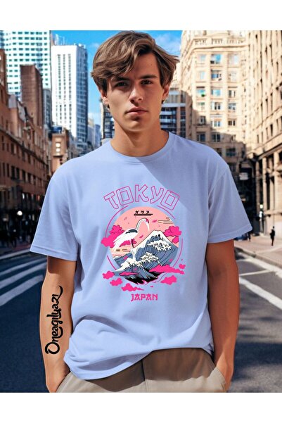 H&GHAMLEGİYİM Tokyo Printed Men's Oversize T-Shirt