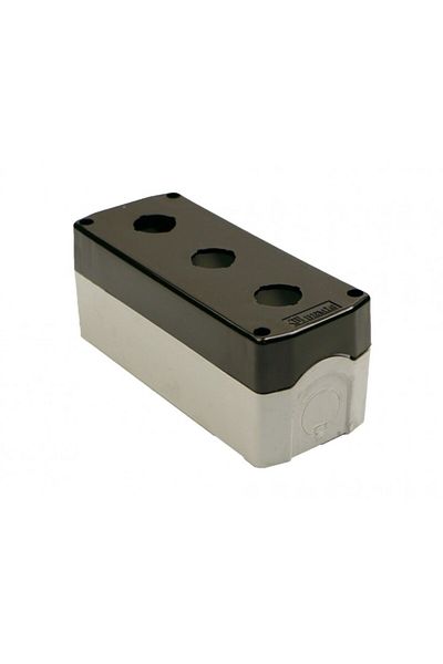 Bemis Triple Black Pushbutton Box Ip44