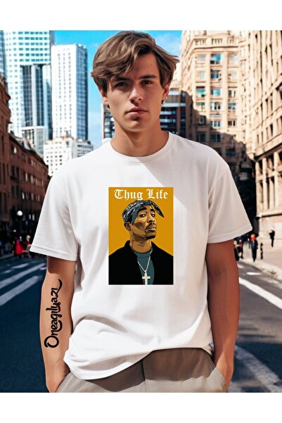 oneagılyazı Thug Life Štampano Muškarci Oversize kroj T-shirt