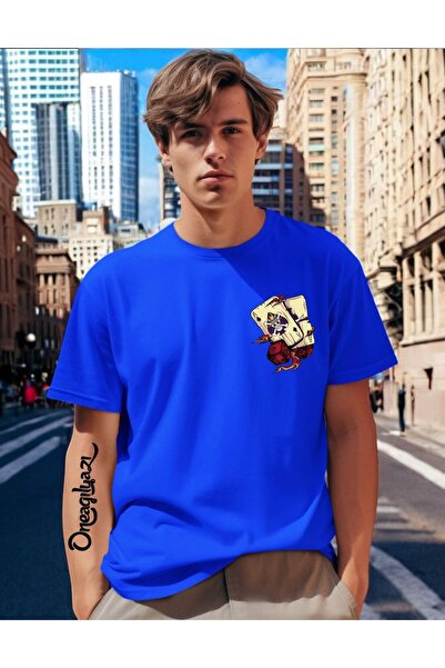 H&GHAMLEGİYİM İskanbil Printed Men's Oversize T-Shirt