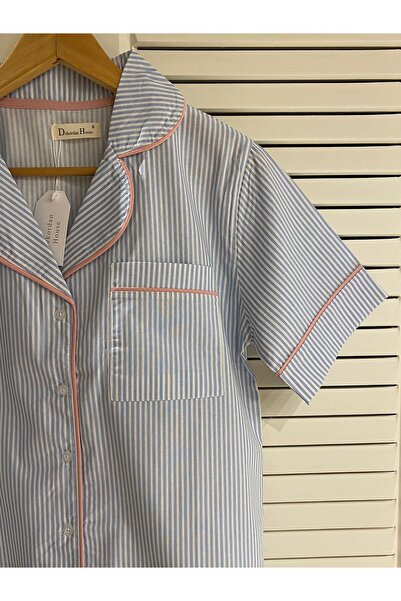 Dekordan House Blue Dream Kısa Kollu Pijama Takımı