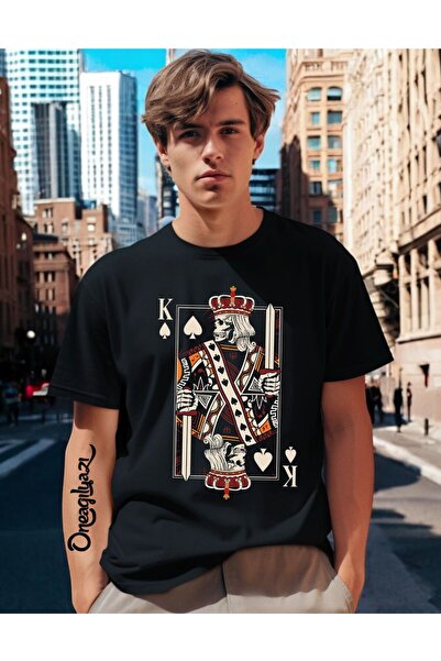 H&GHAMLEGİYİM Alley Printed Men's Oversize T-Shirt