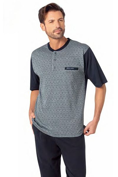 Pierre Cardin Set pijamale din 3 piese din jacquard pentru bărbați în cutie L1.PC.004.12.25