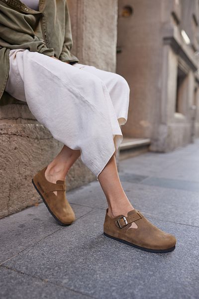 Uniqueqoop Παπούτσια Ορθοπεδικά Unisex Oxford Γνήσιο Δερμάτινο Σόλα από φελλό