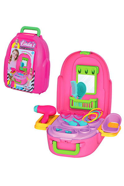 a v d a Linda's Beauty Makeup Set Backpack- Hair Salon Care Set Backpack