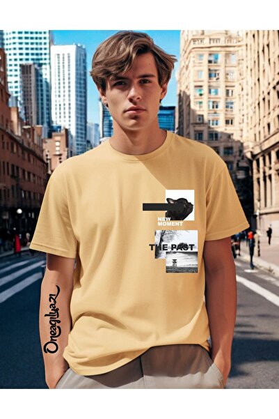 oneagılyazı Printed Men's Oversize T-Shirt