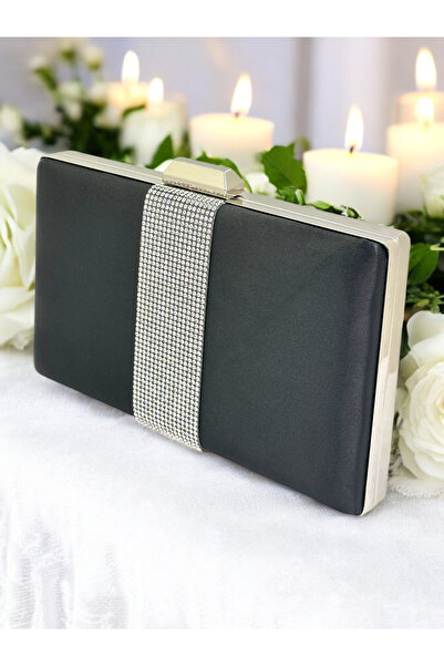 Generic Brand 2026 New Season Black Women's Evening Dress Bag Rosegold Stone ...