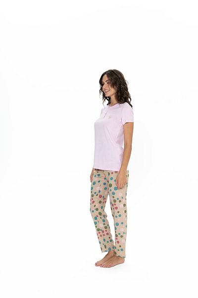 U.S. Polo Assn. Γυναικείο Σετ Πυτζάμες USPA Viscose - (Λιλά) Κοντό μανίκι