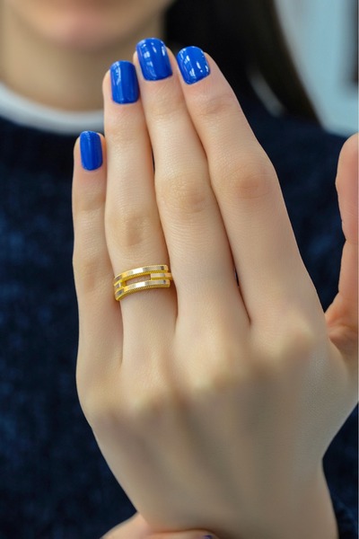 aytekgold Kaburga Yüzük 14 Ayar