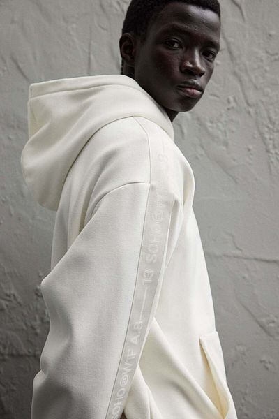 H&M Loose Fit Hoodie with sidestripes