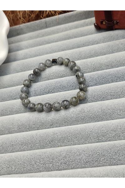 AURA Natural Stone Men's Bracelet,Labrodorit Stone