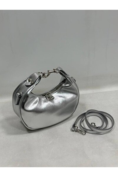çkn sedat çakan çanta & fular & aksesuar Soft Patent Leather Round Bag Women'...