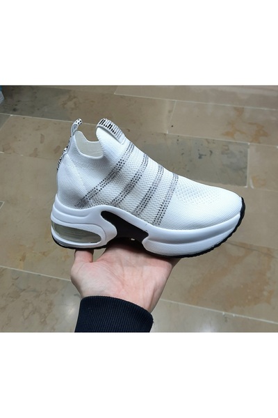 WHİTE LİNE Жіночі ортопедичні кросівки Airmax з лікрам і камінцями