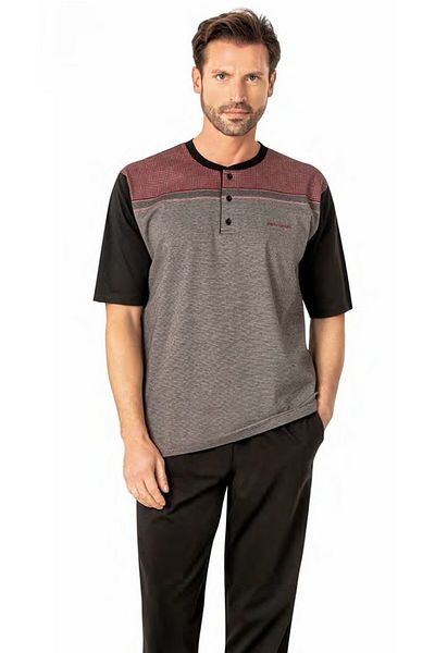 Pierre Cardin Мъжки жакардов комплект пижама от 3 части в специална кутия L1.PC.004.12.28