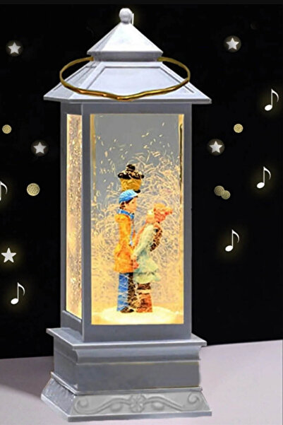 Genel Markalar Sokak Lambası Kule Sim Kar Küresi Işıklı Sevgililer Günü Hediyesi