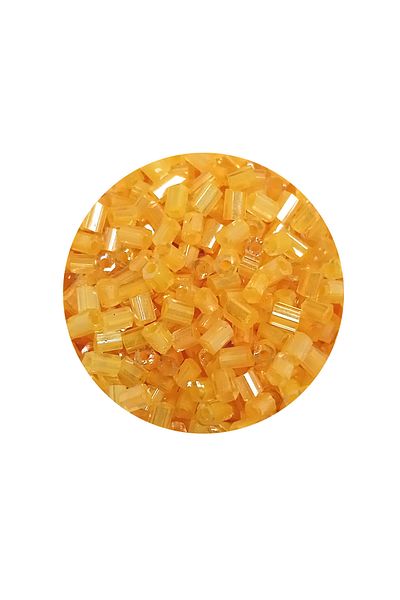 STUMBANNG Cut Glass Beads 2mm - 20 Grams - Transparent Dark Yellow -Bnc313