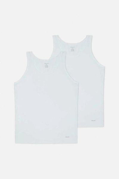 Kom Ανδρικό λευκό Modal Cotton Lycra Classic εσώρουχο 2 τεμαχίων KQ.OSCT.1K.M1.K6