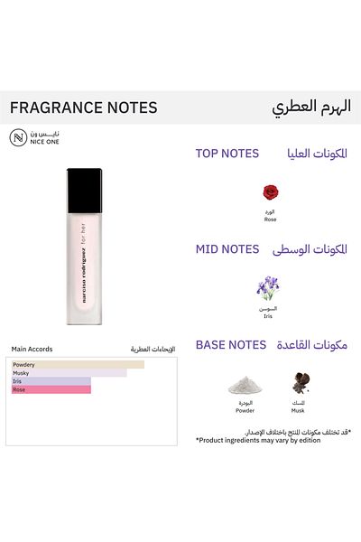 Narciso Rodriguez For Her Hair Perfume for Women by Narciso Rodriguez - 30ml