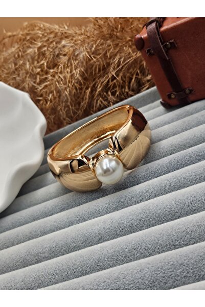 AURA Kadın çelik kelepçe ,inci detaylı